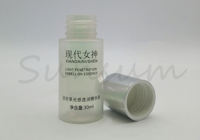 30ml pearly lustre pet plastic otion bottle for skin care